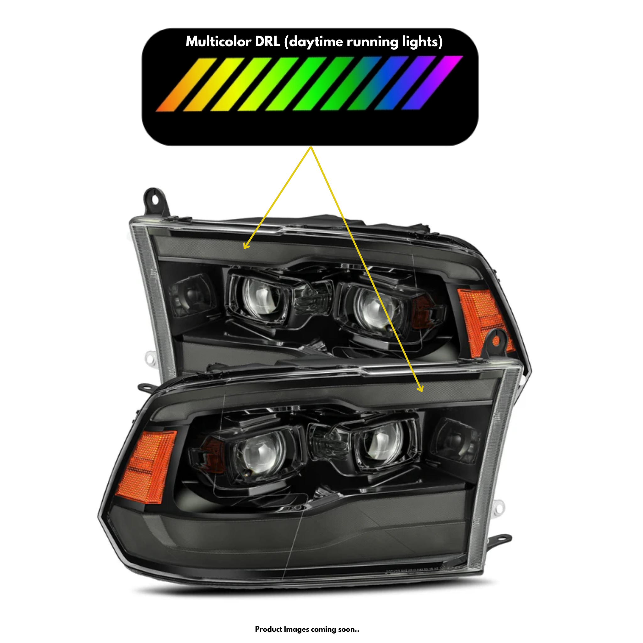 Ram Truck LUXX-Series LED Projector Multicolor Headlights (2009-2018)