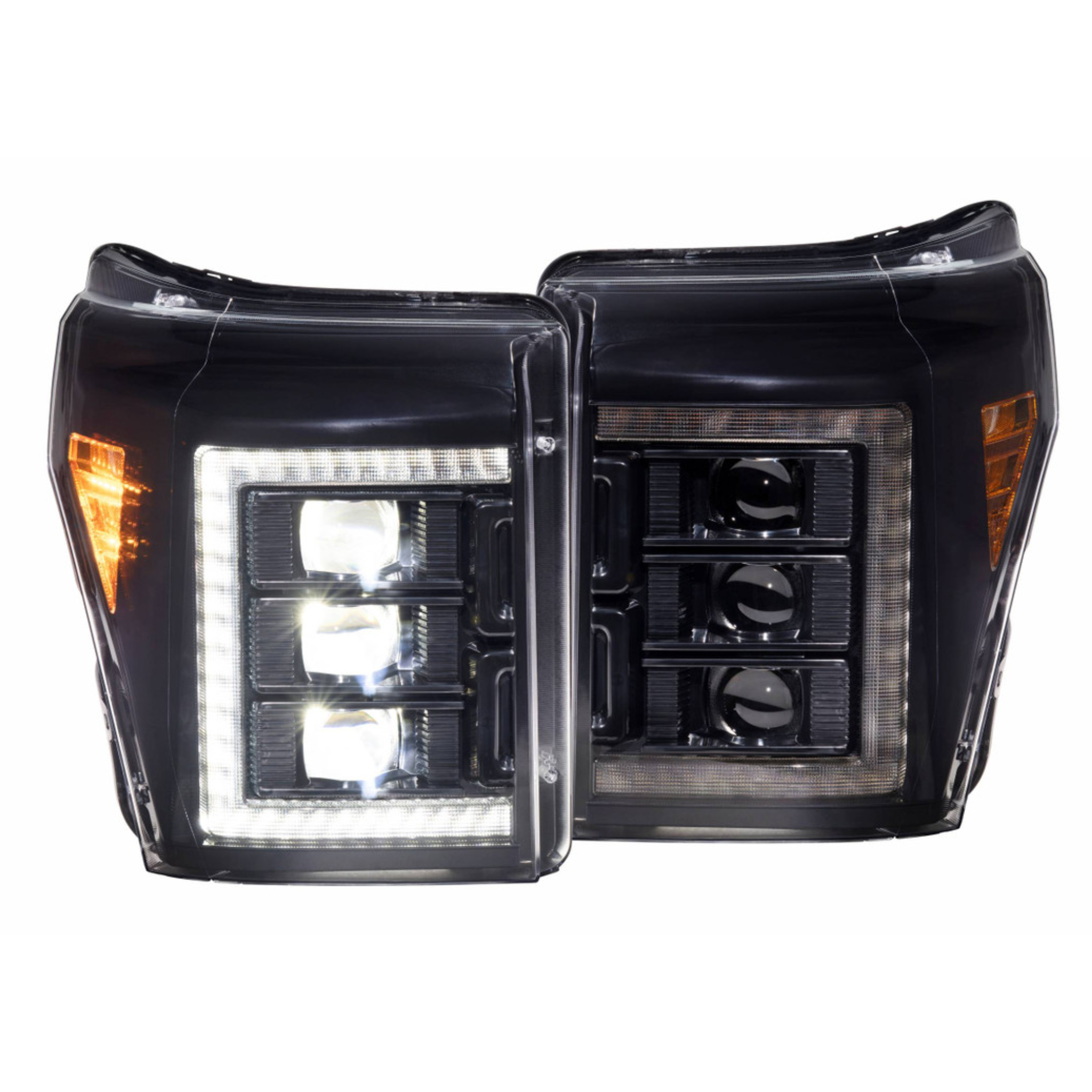 Ford Super Duty: Multicolor Built Morimoto XB Headlights (2011-2016)