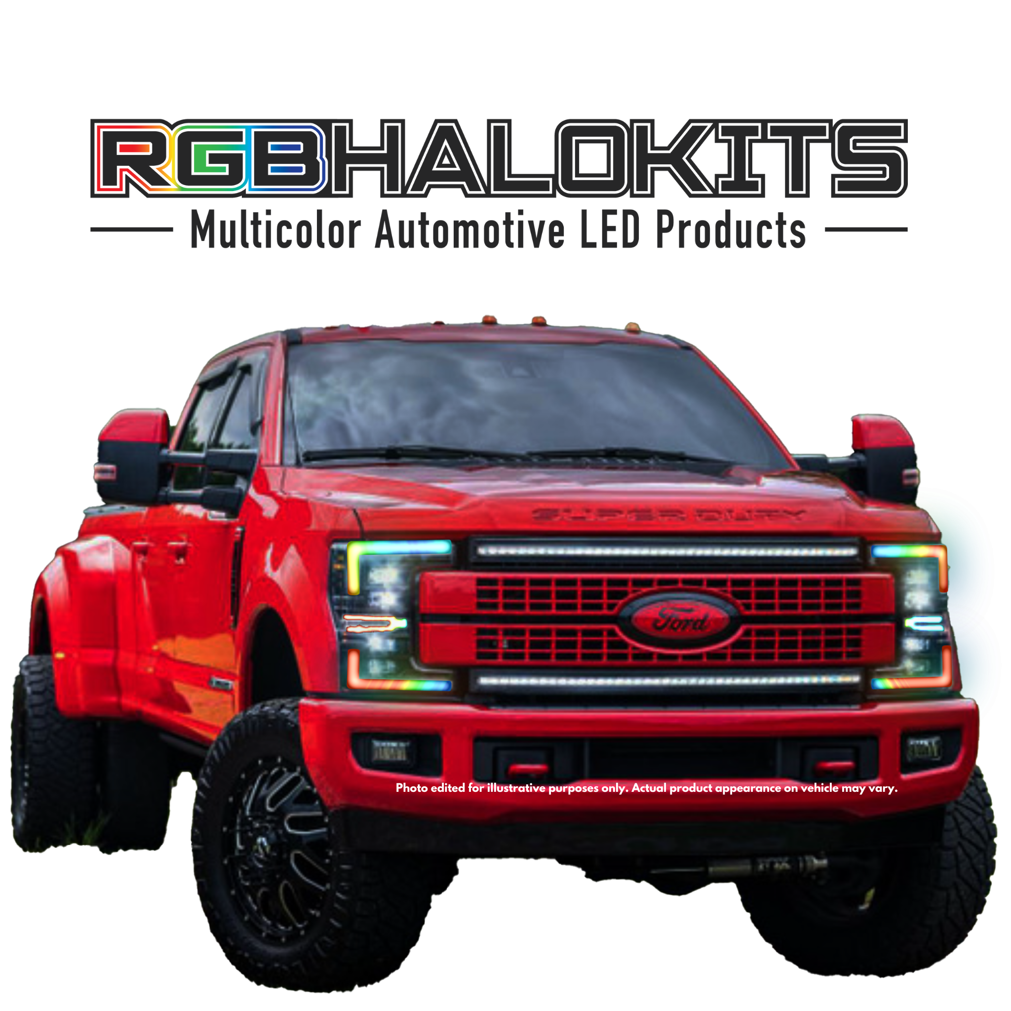 Ford Super Duty: Multicolor Built Morimoto XB Headlights (2017-2019)