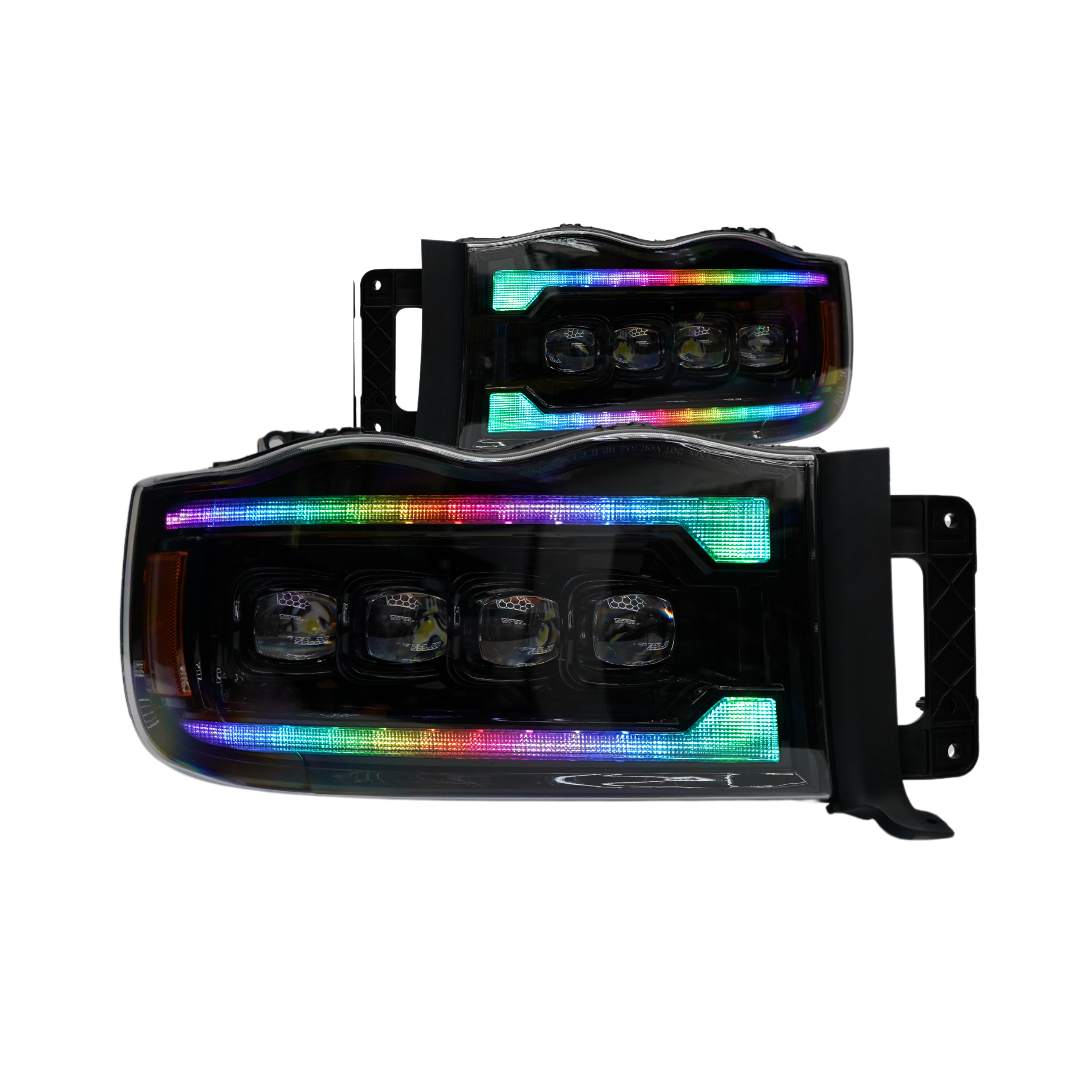 Dodge RAM: Multicolor Built NOVA Headlights (2002-2005)