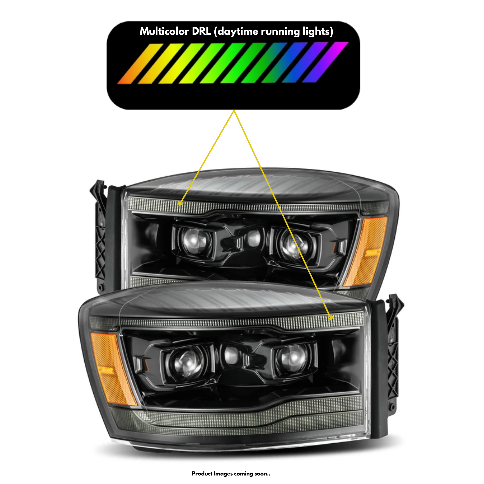 Dodge Ram LUXX-Series LED Projector Multicolor Headlights (2006-2008)