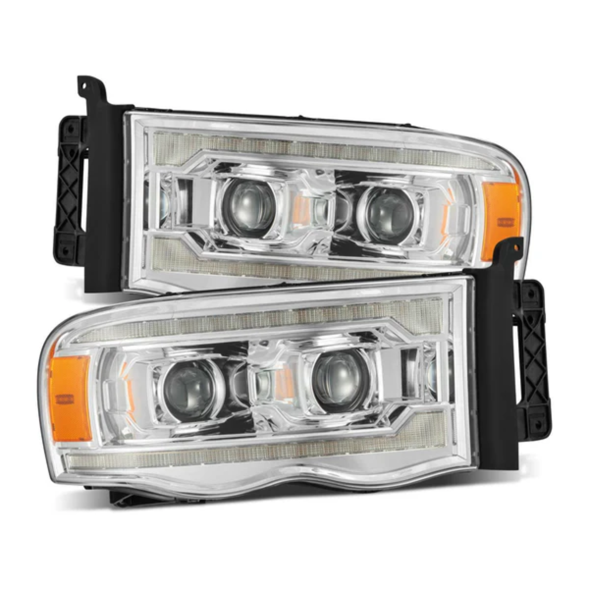 Dodge Ram PRO-Series Halogen Projector Multicolor Headlights (2002-2005)