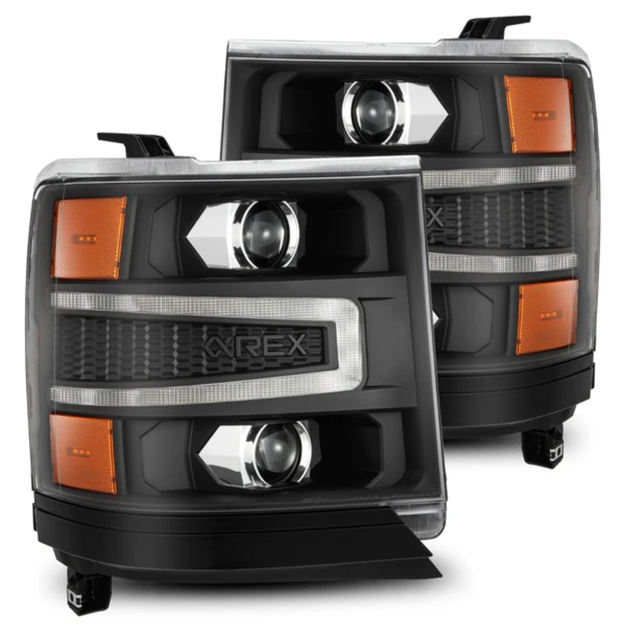 Chevrolet Silverado 1500 LUXX-Series LED Projector Multicolor Headlights (2016-2018)