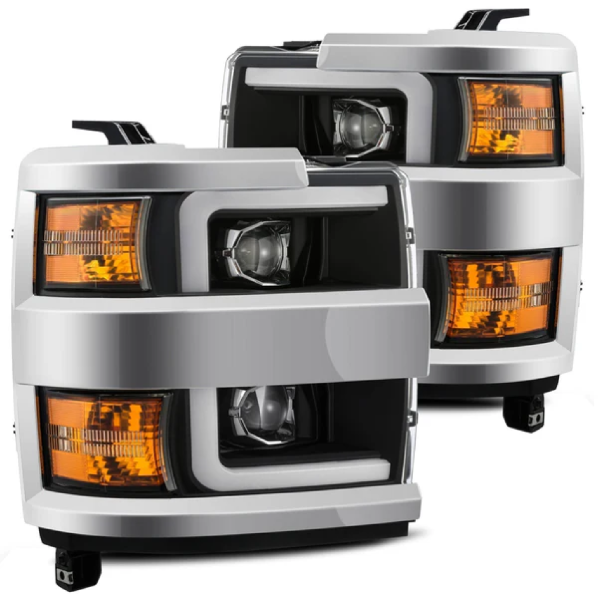 Chevrolet Silverado HD PRO-Series Halogen Projector Multicolor Headlights (2015-2019)