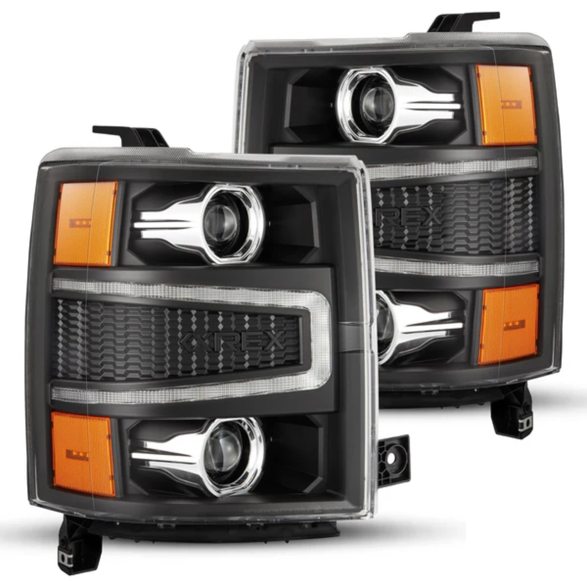 Chevrolet Silverado PRO-Series Halogen Projector Multicolor Headlights (2014-2015)