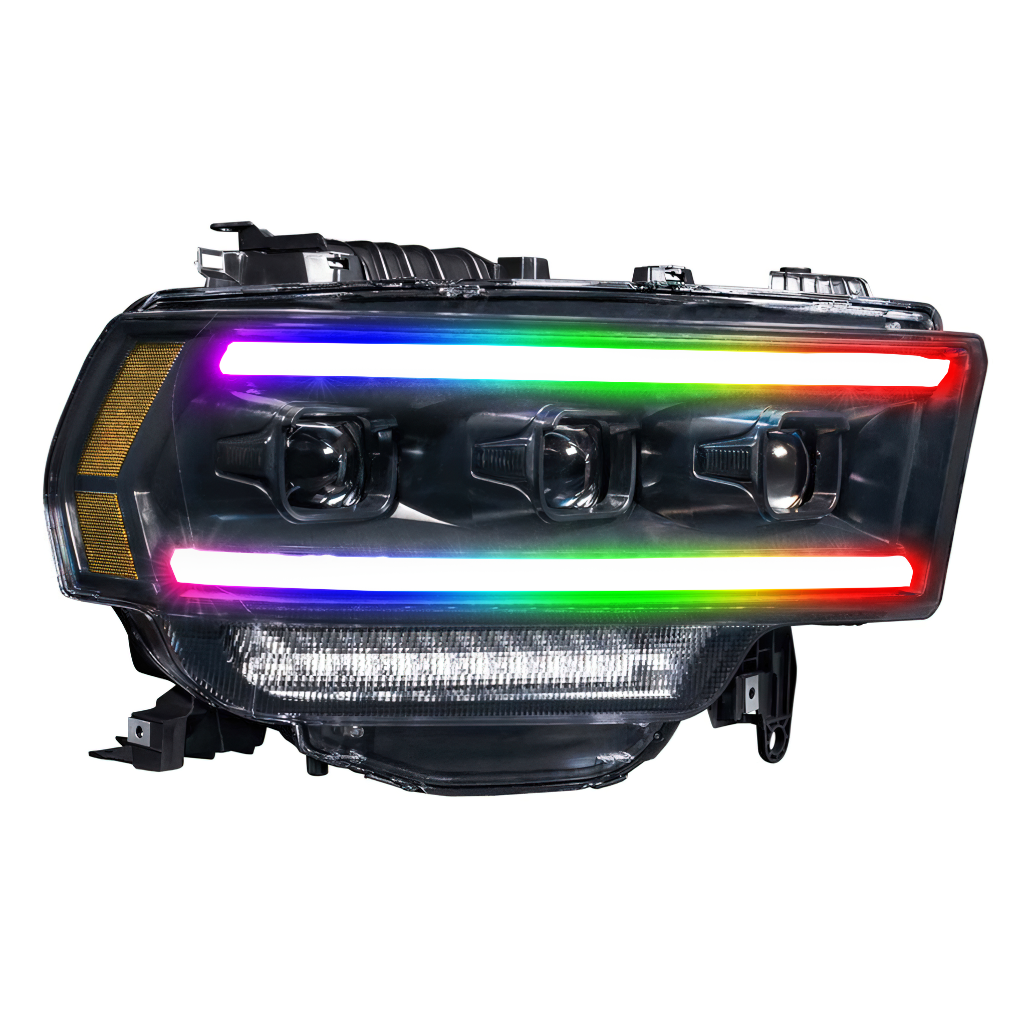 Dodge RAM HD: Multicolor Built Morimoto XB Headlights (2019-2023)