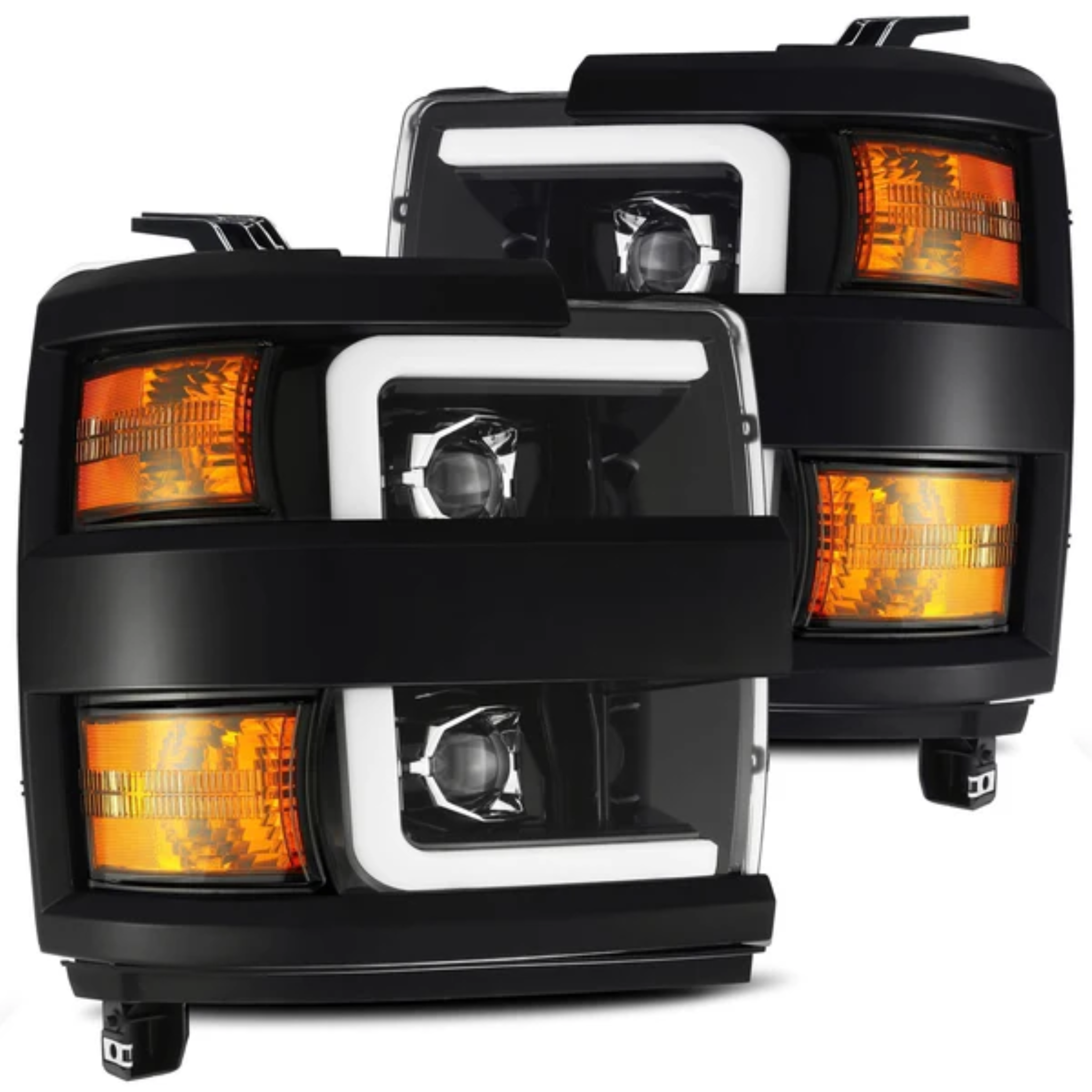 Chevrolet Silverado HD PRO-Series Halogen Projector Multicolor Headlights (2015-2019)