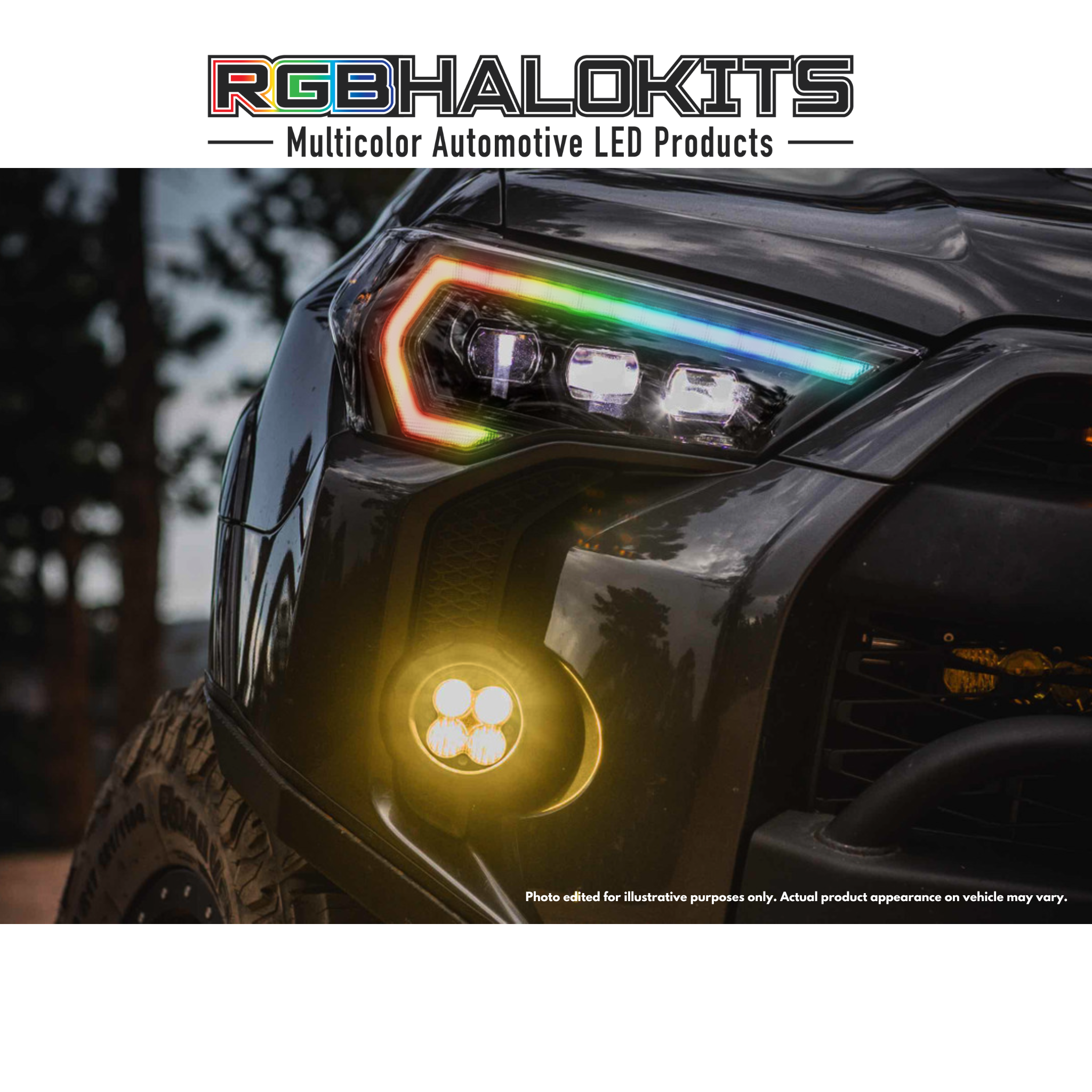 Toyota 4Runner: Multicolor Built Morimoto XB Headlights (2014-2023)