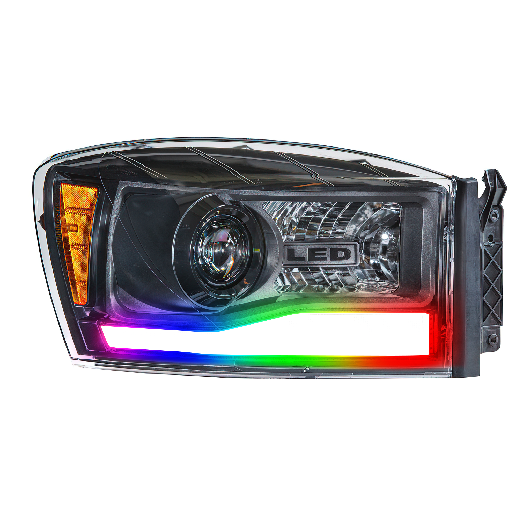 Dodge RAM: Multicolor Built Morimoto XB Hybrid Headlights (2006-2008)