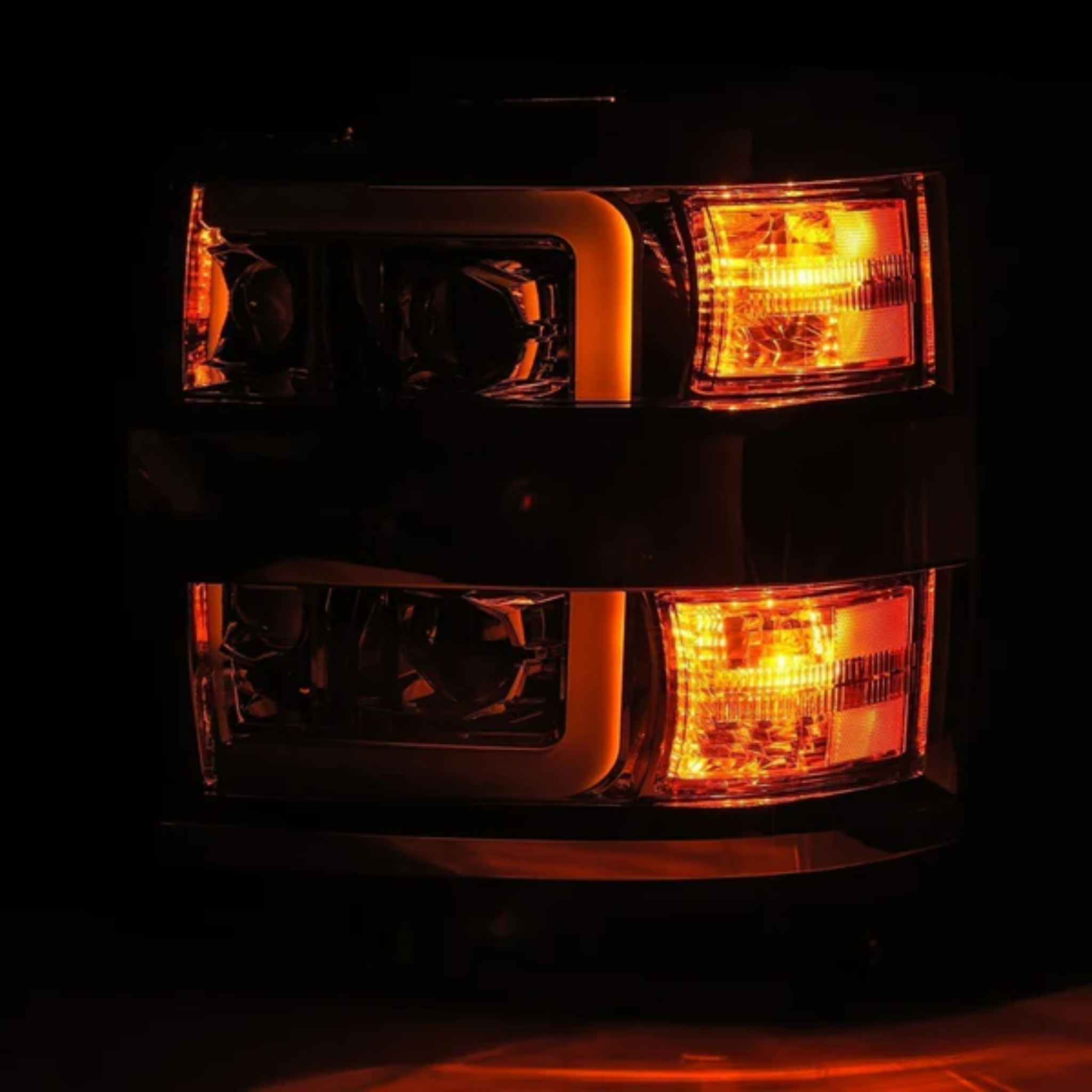 Chevrolet Silverado HD PRO-Series Halogen Projector Multicolor Headlights (2015-2019)