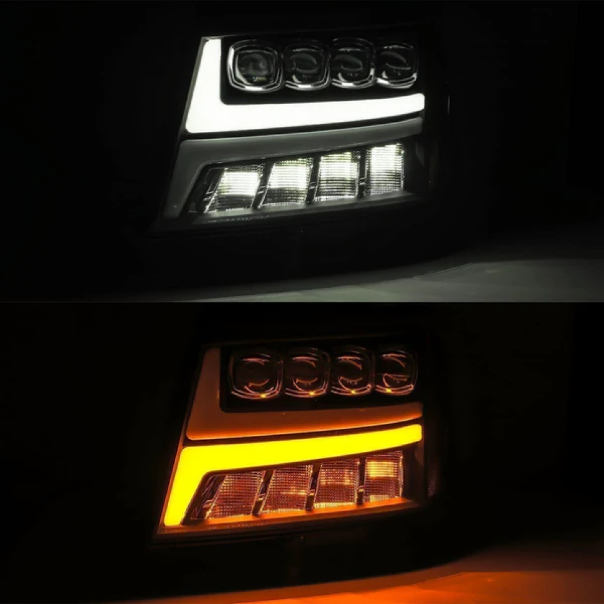 (2007-2014) Chevrolet Tahoe/Suburban / (2007-2013) Avalanche NOVA-Series LED Projector Multicolor Headlights