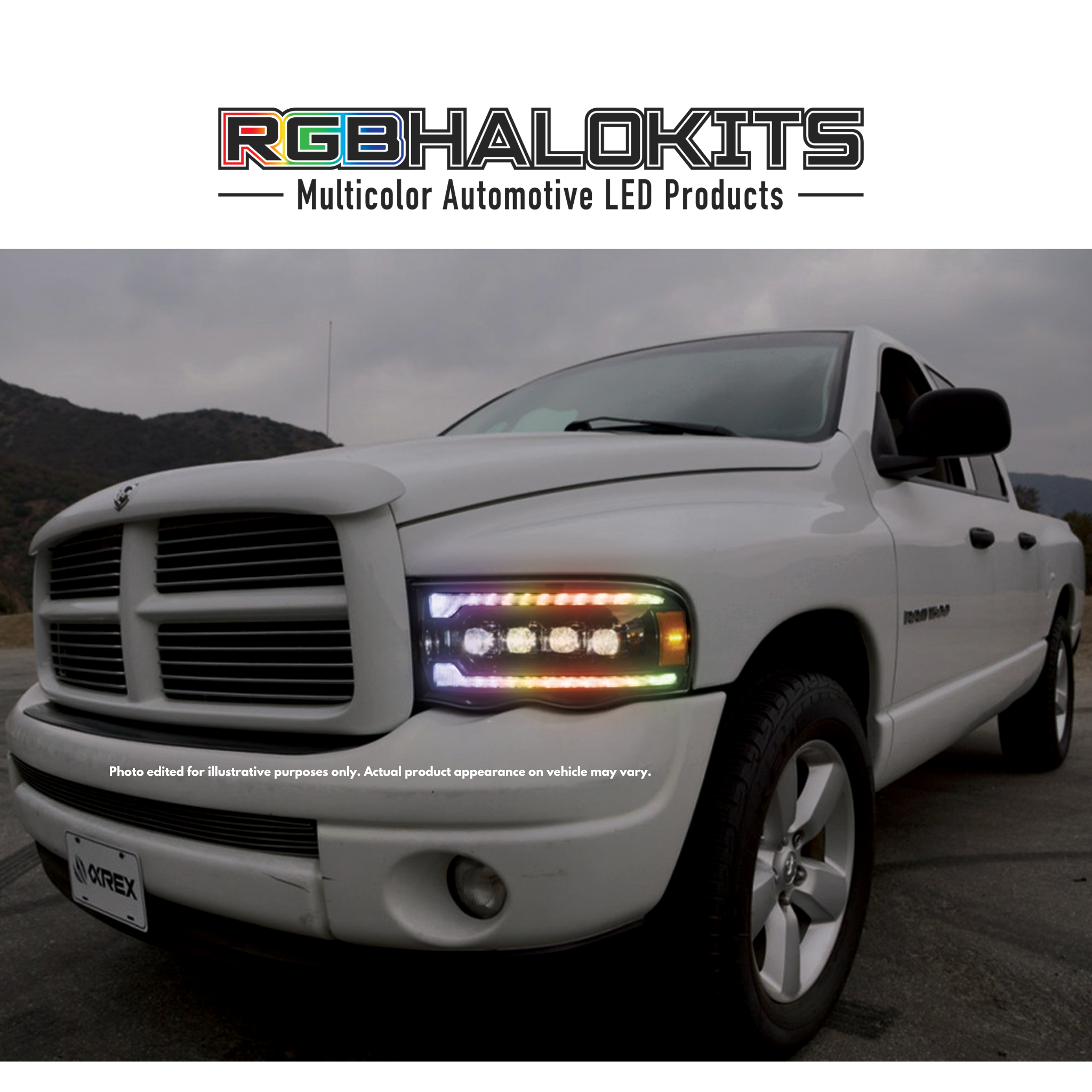 Dodge RAM: Multicolor Built NOVA Headlights (2002-2005)