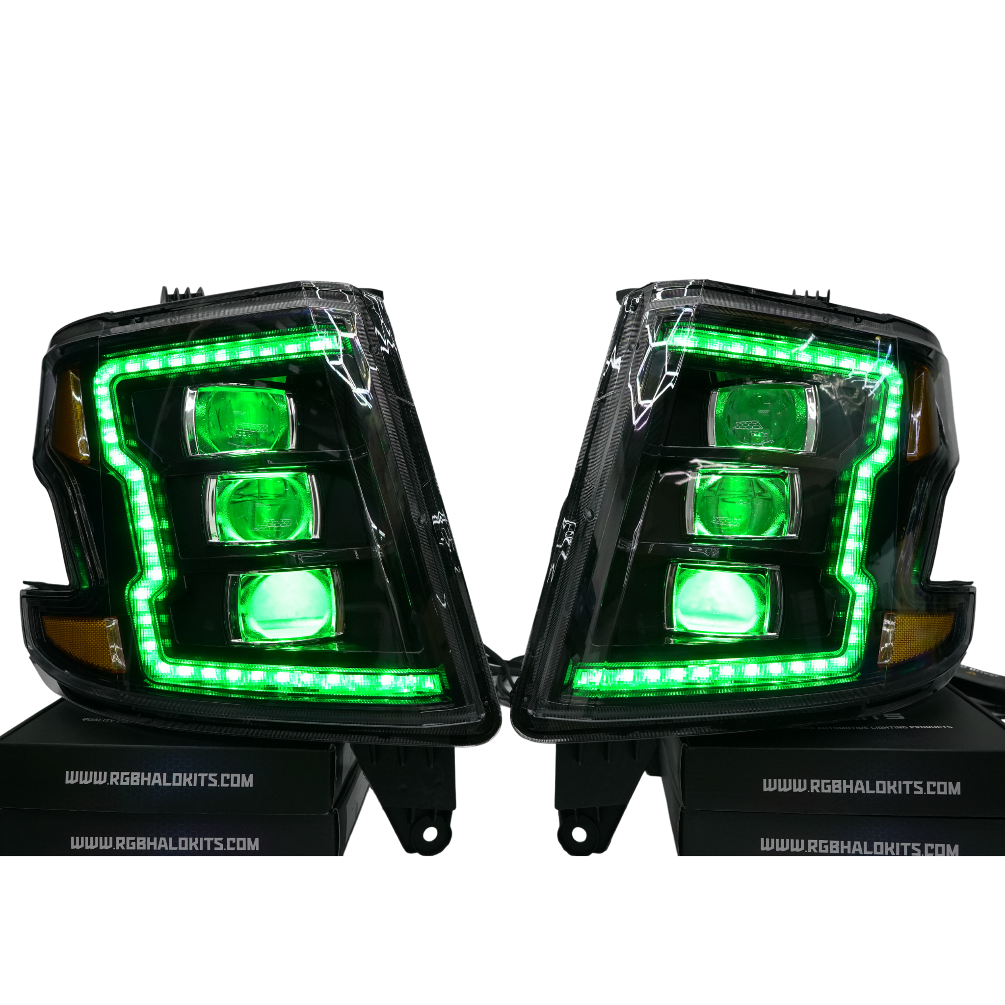 Chevrolet Tahoe/Suburban: Multicolor Built Morimoto XB Headlights (2015-2020)