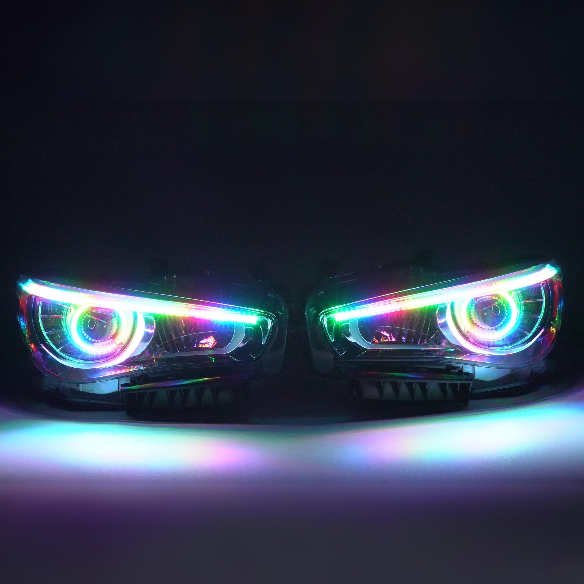 Infiniti Q50: Multicolor Built Headlights (2014-2023)