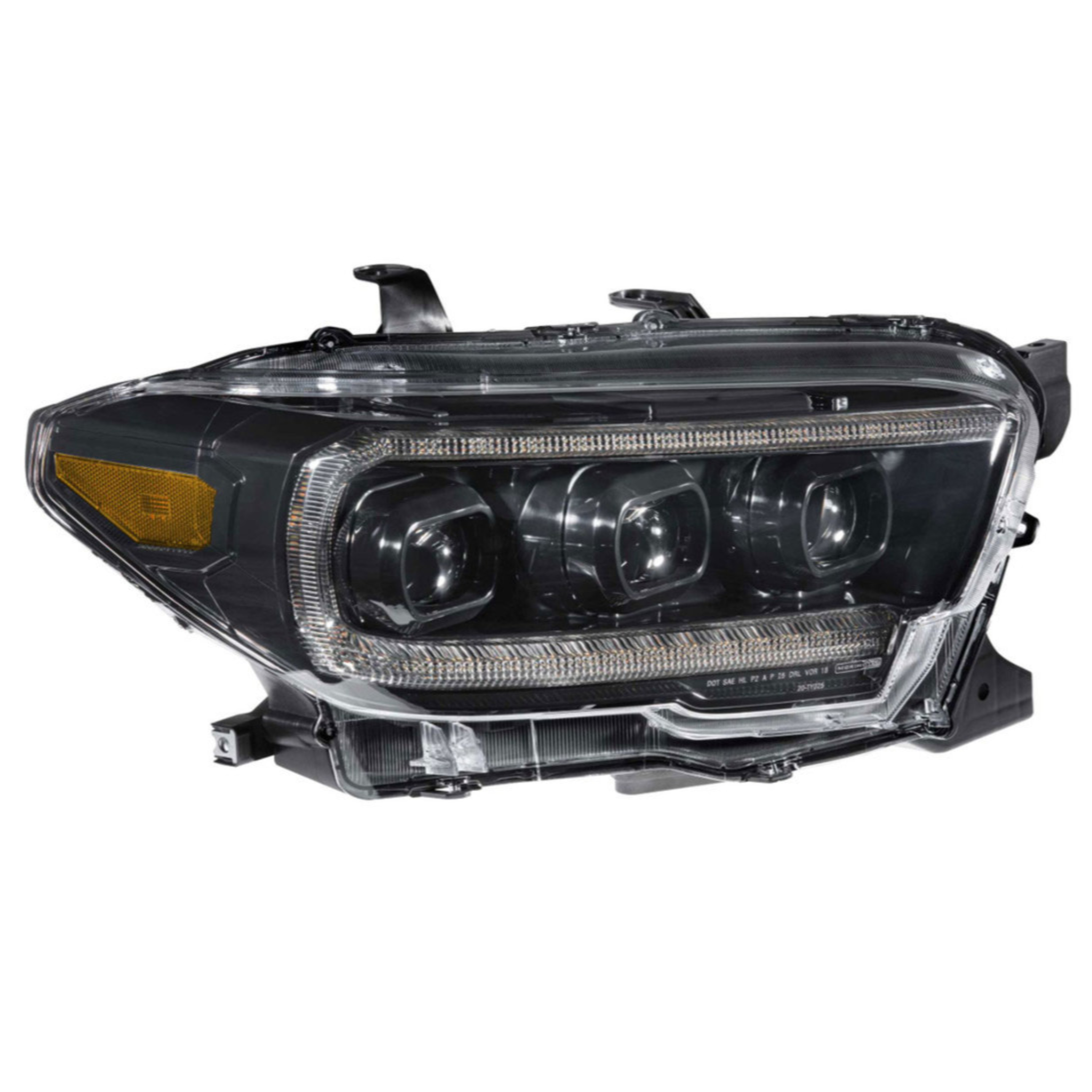 2016-2023 Toyota Tacoma: Multicolor Prebuilt XB Headlights - RGB Halo Kits Multicolor Flow Series Color Chasing RGBWA LED headlight kit Oracle Lighting Trendz OneUpLighting Morimoto theretrofitsource AutoLEDTech Diode Dynamics