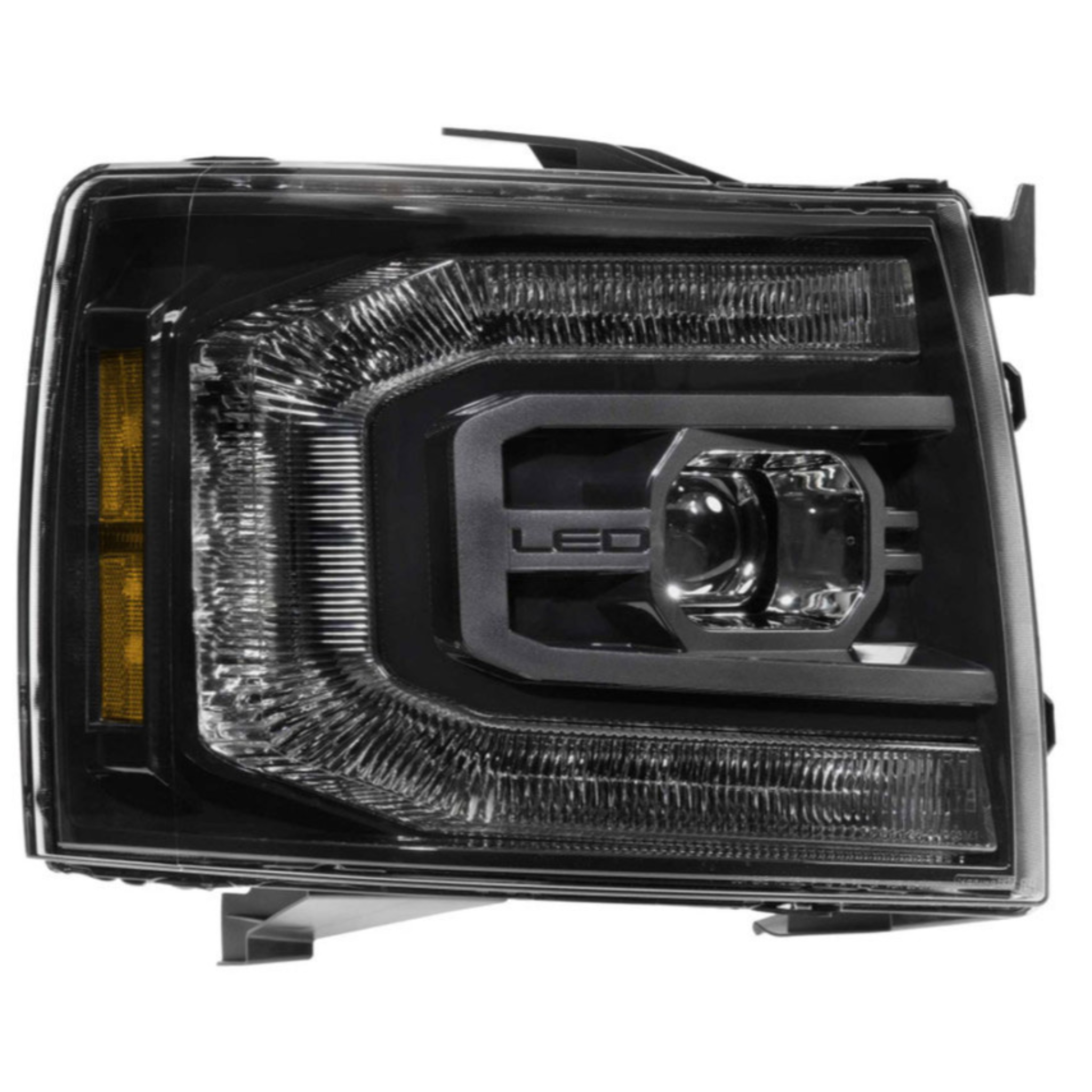 2007-2013 Chevrolet Silverado: Multicolor Built Morimoto XB Headlights - RGB Halo Kits Multicolor Flow Series Color Chasing RGBWA LED headlight kit Colorshift Oracle Lighting Trendz OneUpLighting Morimoto theretrofitsource AutoLEDTech Diode Dynamics