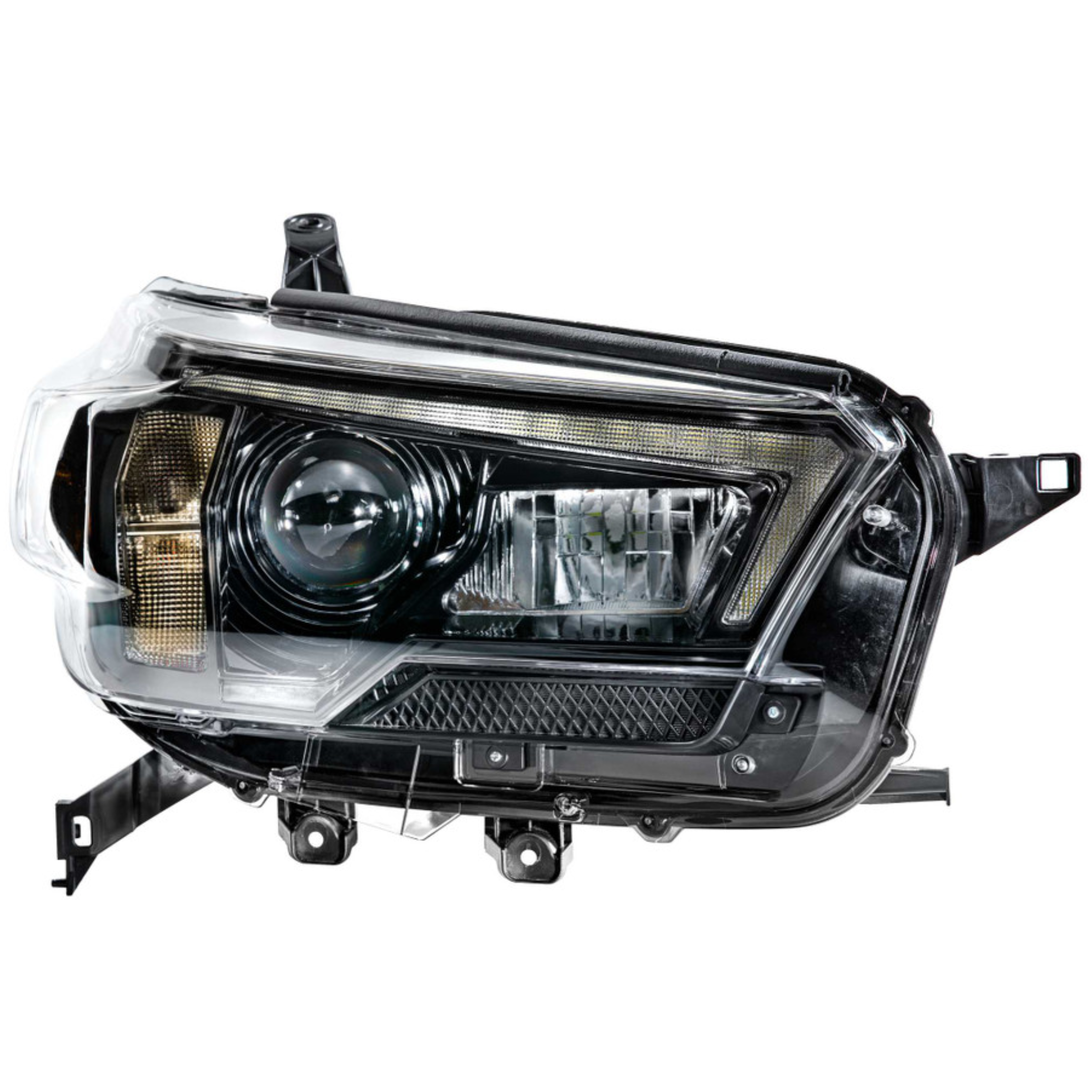 2010-2013 Toyota 4Runner: Multicolor Built Morimoto XB Hybrid Headlights - RGB Halo Kits Multicolor Flow Series Color Chasing RGBWA LED headlight kit Colorshift Oracle Lighting Trendz OneUpLighting Morimoto theretrofitsource AutoLEDTech Diode Dynamics