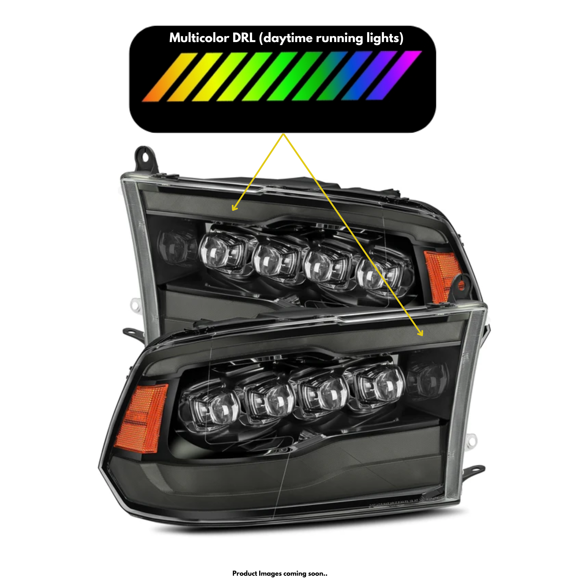 Ram Truck NOVA-Series LED Projector Multicolor Headlights (2009-2018)