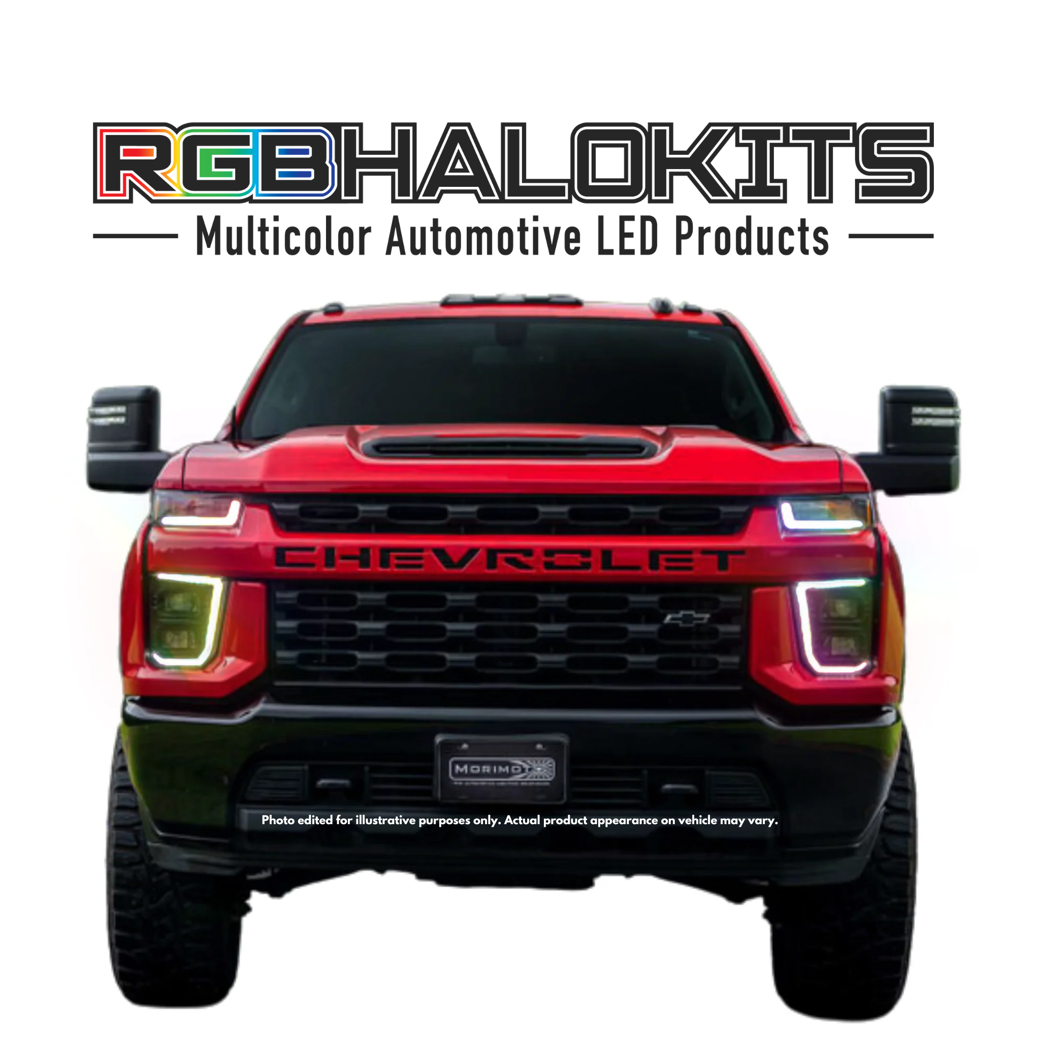 Chevrolet Silverado HD: Multicolor Built Morimoto XB Hybrid Headlights (2020-2023)