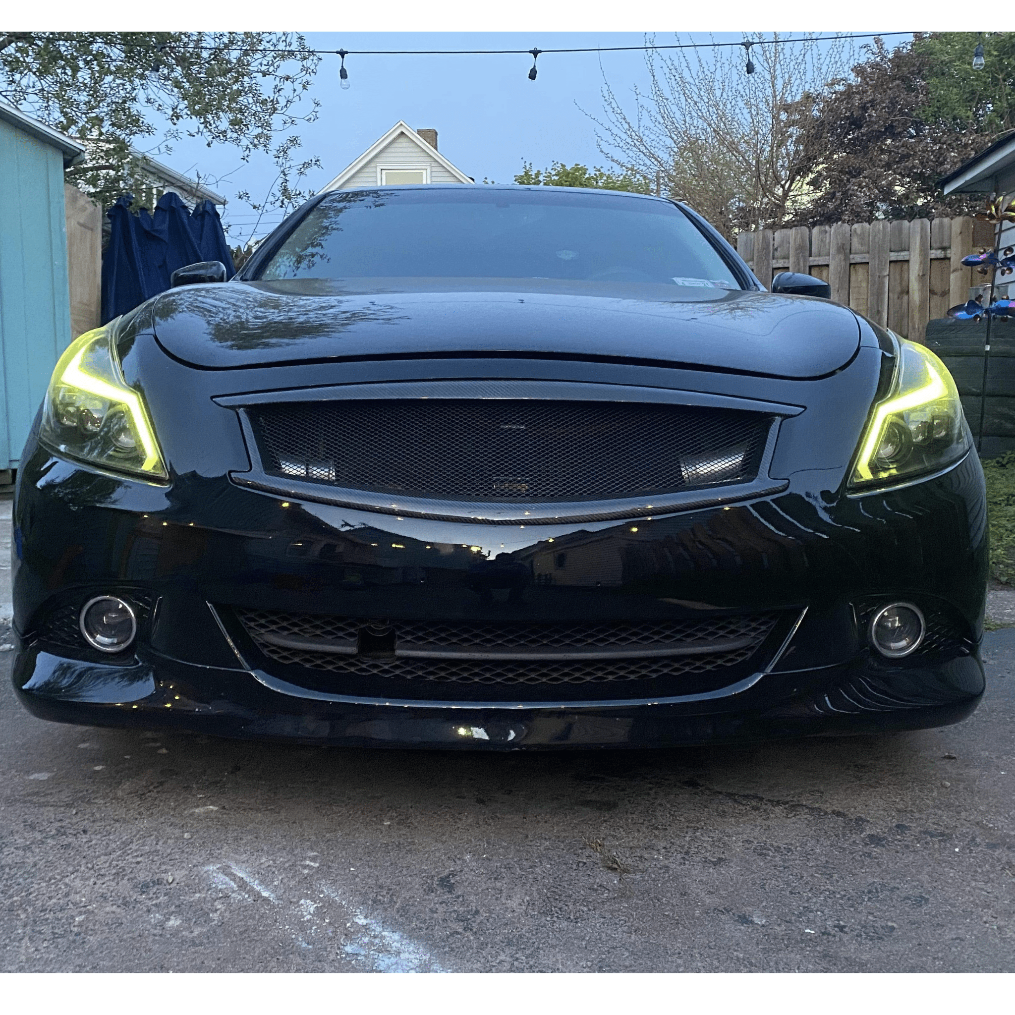 2010-2013 Infiniti G37: Multicolor Built Headlights - RGB Halo Kits Multicolor Flow Series Color Chasing RGBWA LED headlight kit Colorshift Oracle Lighting Trendz OneUpLighting Morimoto theretrofitsource AutoLEDTech Diode Dynamics