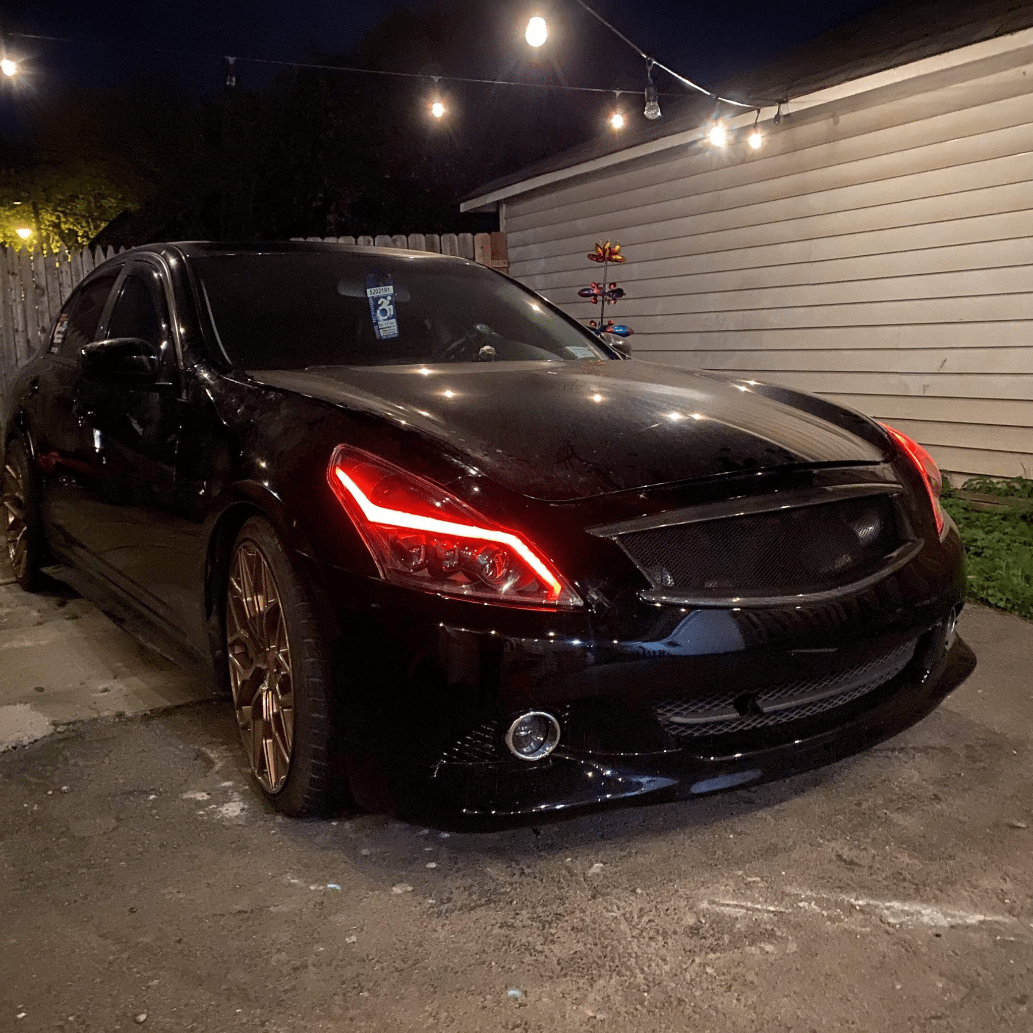 2015 Infiniti Q40 Sedan Multicolor Prebuilt Headlights - RGB Halo Kits Multicolor Flow Series Color Chasing RGBWA LED headlight kit Oracle Lighting Trendz OneUpLighting Morimoto theretrofitsource AutoLEDTech Diode Dynamics